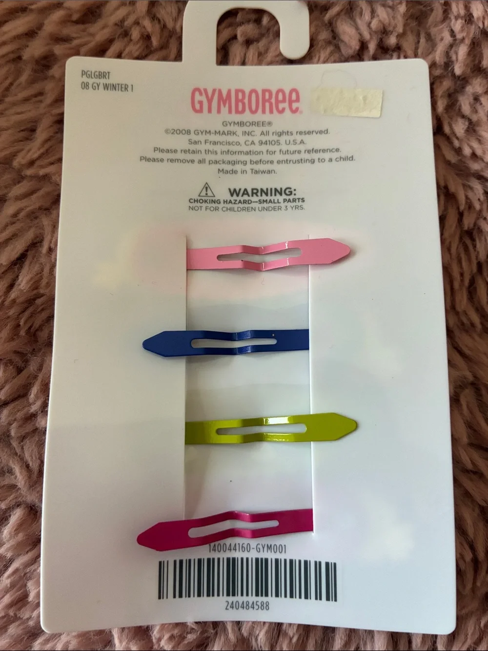 Gymboree Candy Hair Clip Set - Pink, Navy, Lime, Fuchsia